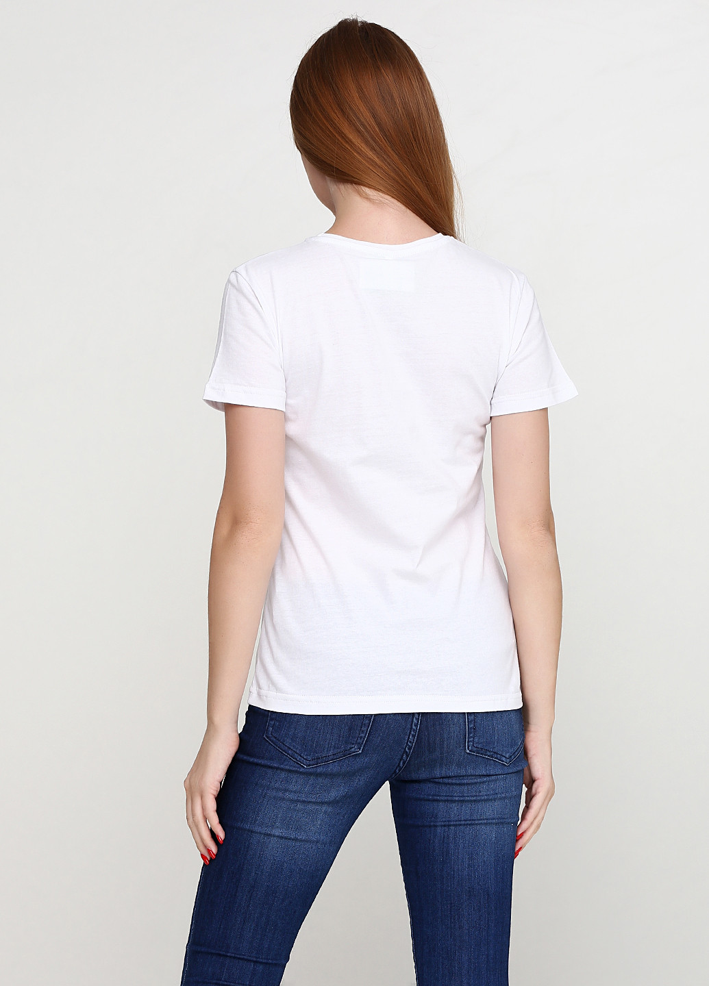 Белая летняя футболка с коротким рукавом Tryapos