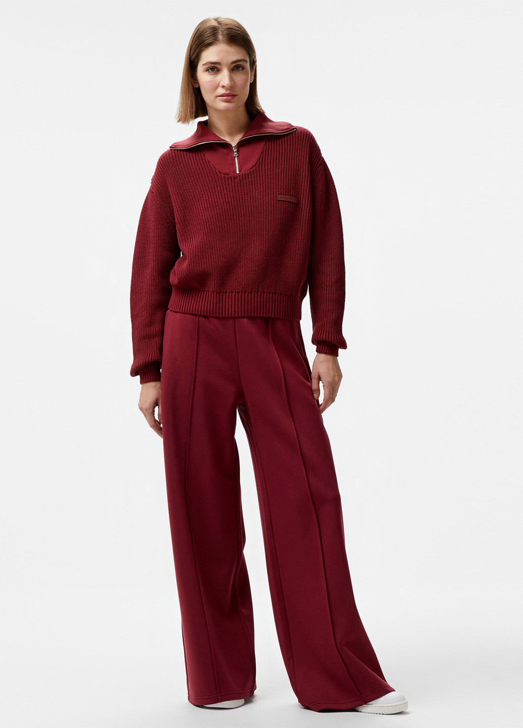 Красный демисезонный свитер Les Benjamins 301