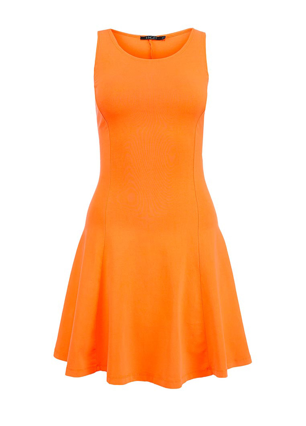 Оранжевое кэжуал платье Incity однотонное