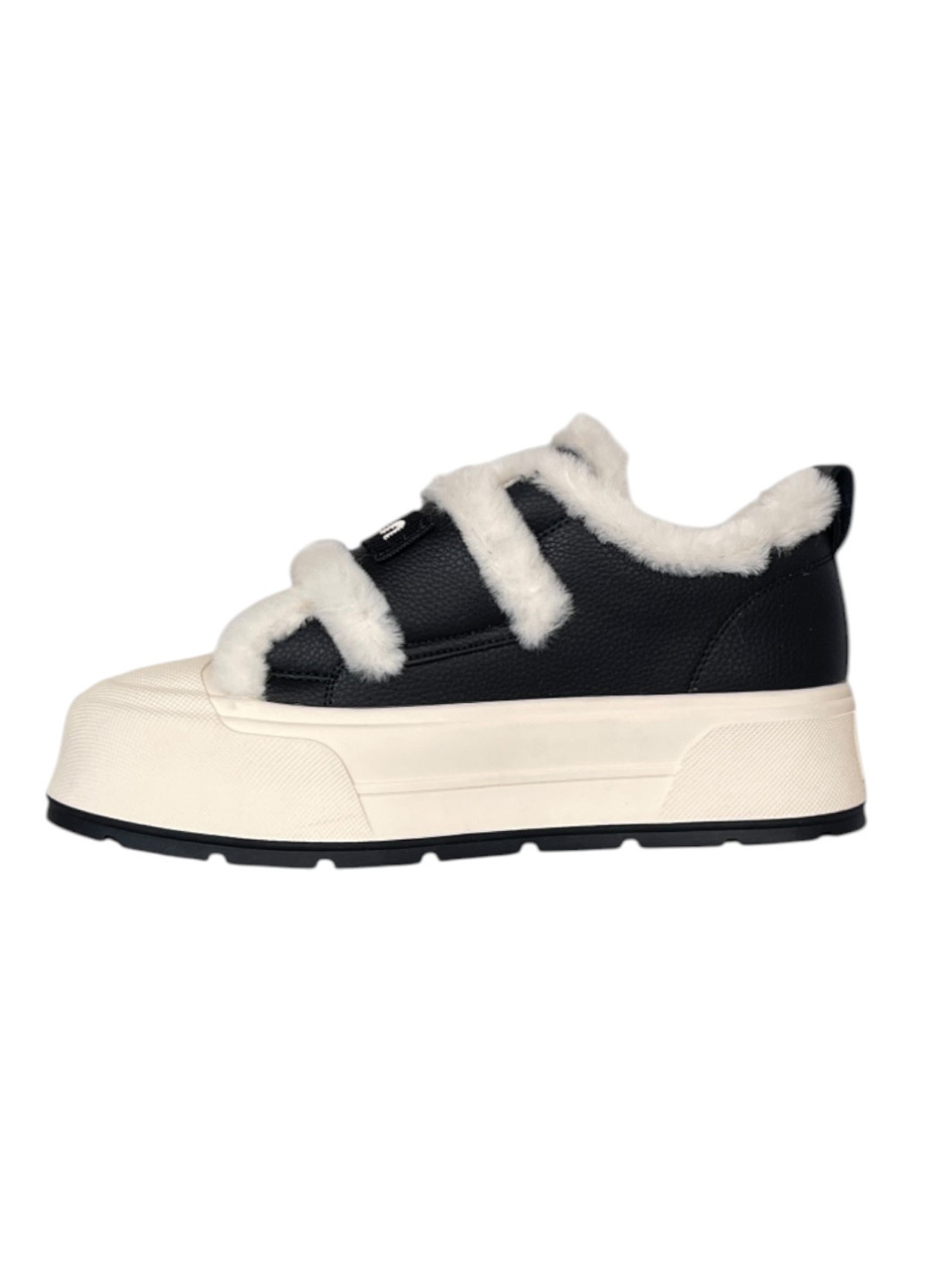 Зимние ботинки Melanda.M с логотипом, с мехом, с белой подошвой