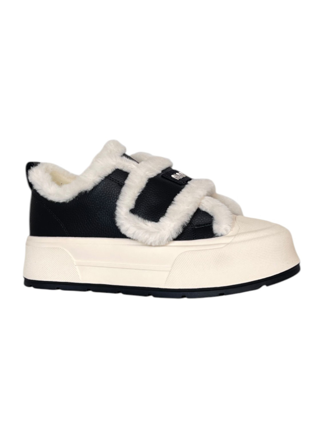 Зимние ботинки Melanda.M с логотипом, с мехом, с белой подошвой