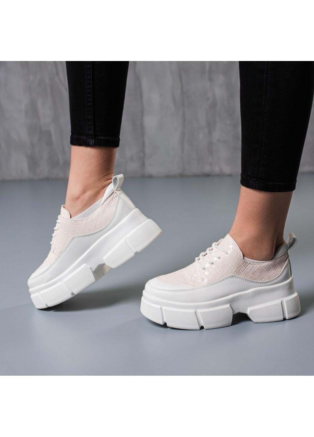 Кроссовки женские Gallant 3766 36 22,5 см Бежевый Fashion бежевые демисезоны (254441627)