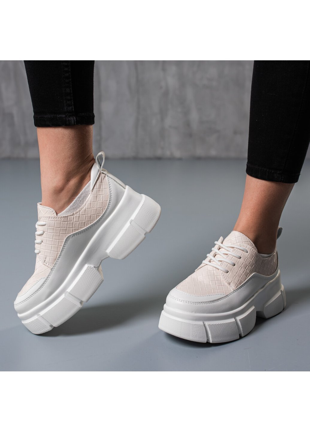 Кроссовки женские Gallant 3766 36 22,5 см Бежевый Fashion бежевые демисезоны (254441627)