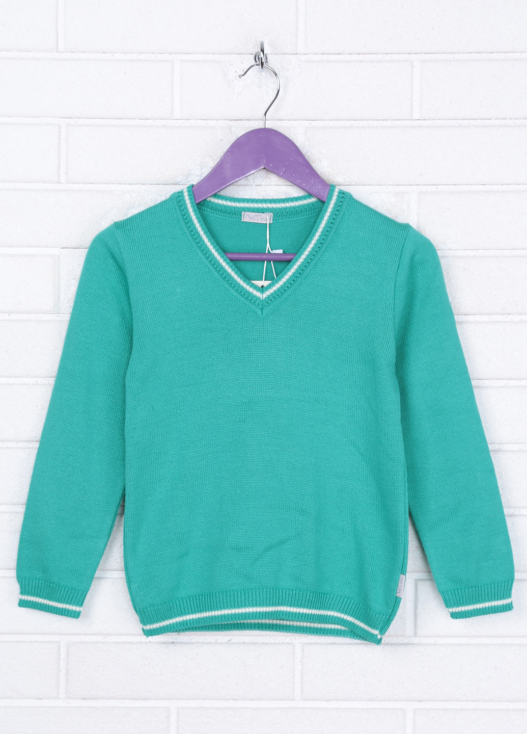 Зеленый демисезонный пуловер пуловер Лютик