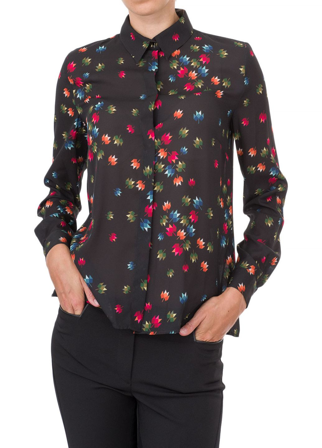 Чёрная блуза Trussardi Jeans