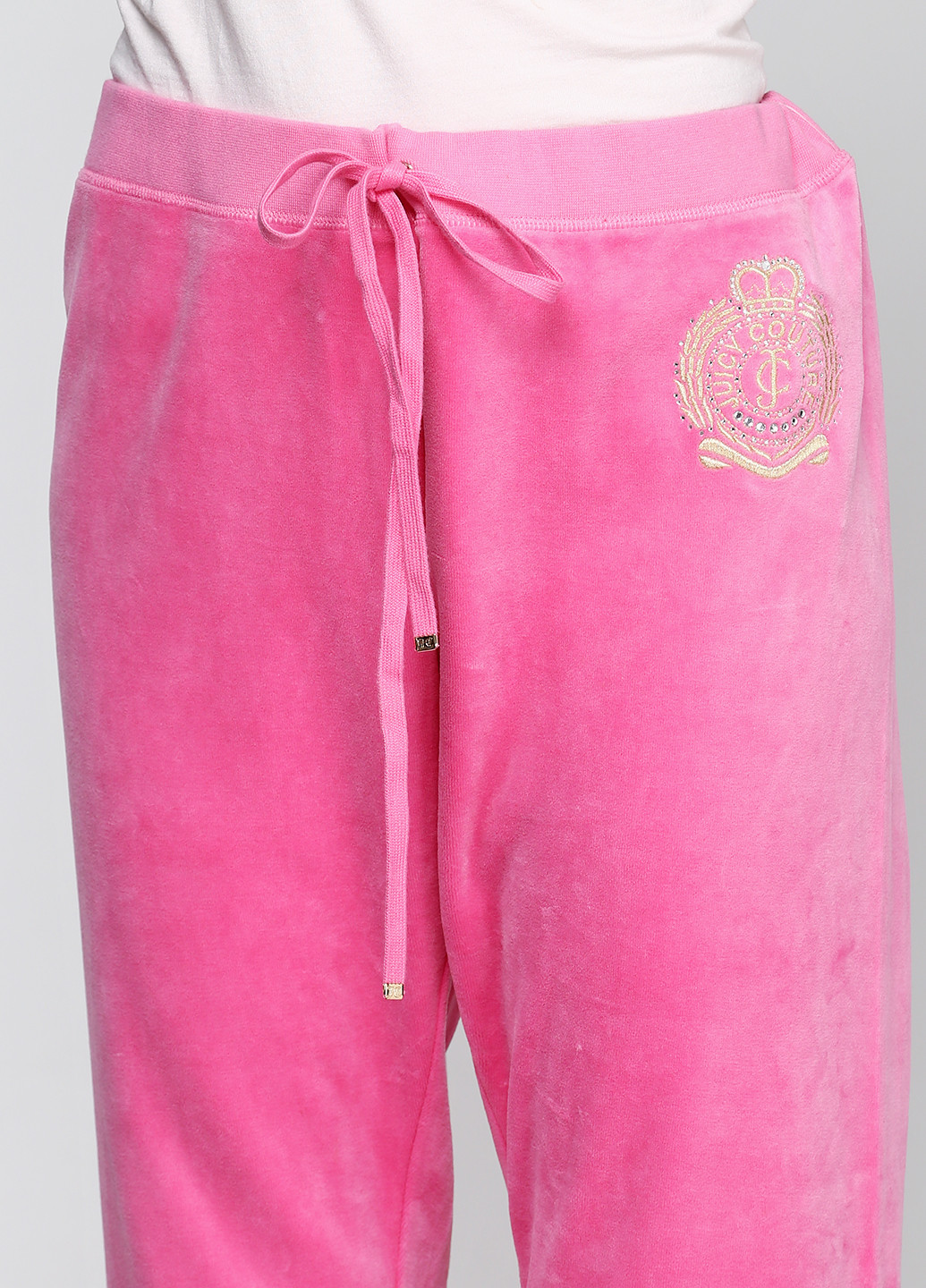 Розовые кэжуал демисезонные клеш брюки Juicy Couture