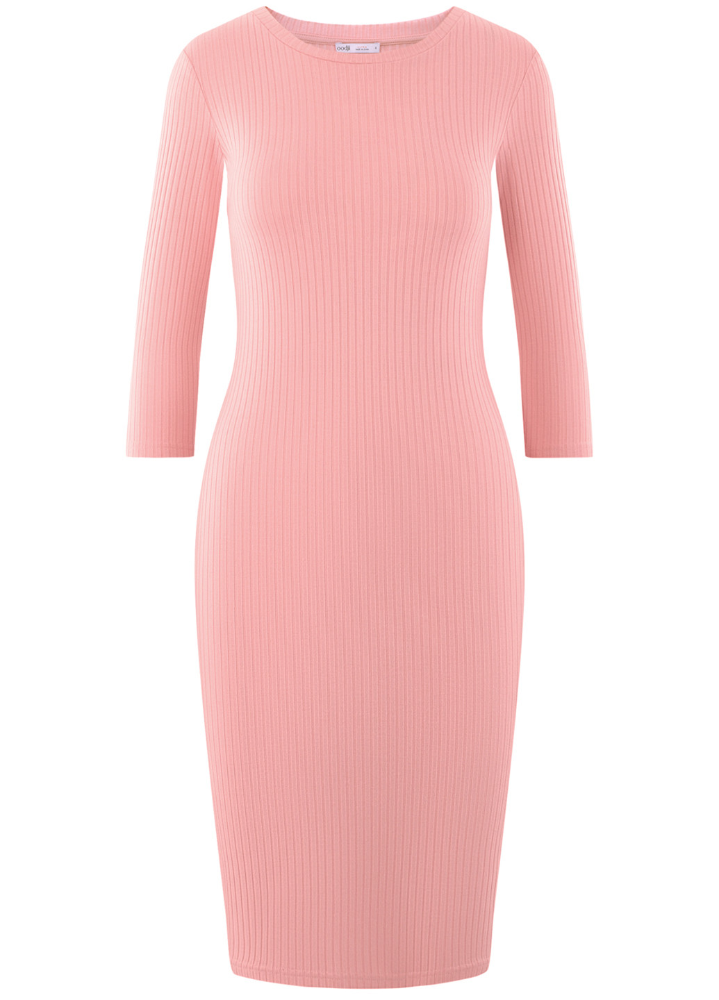 Світло-рожева кежуал сукня Oodji однотонна