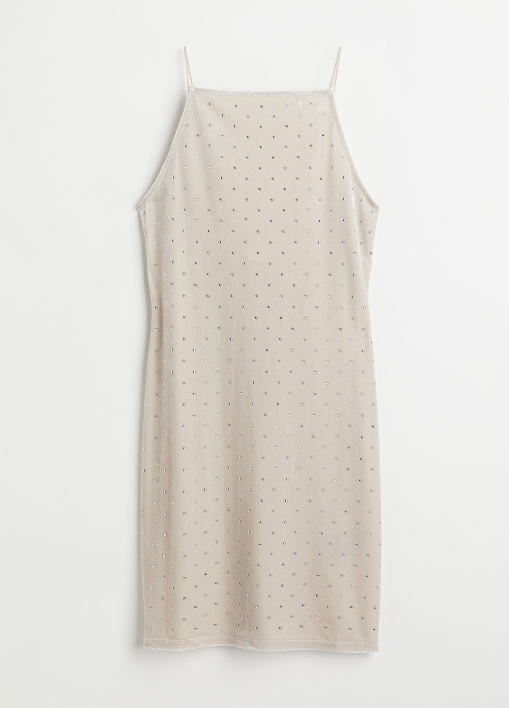 Молочна кежуал сукня з відкритою спиною H&M однотонна