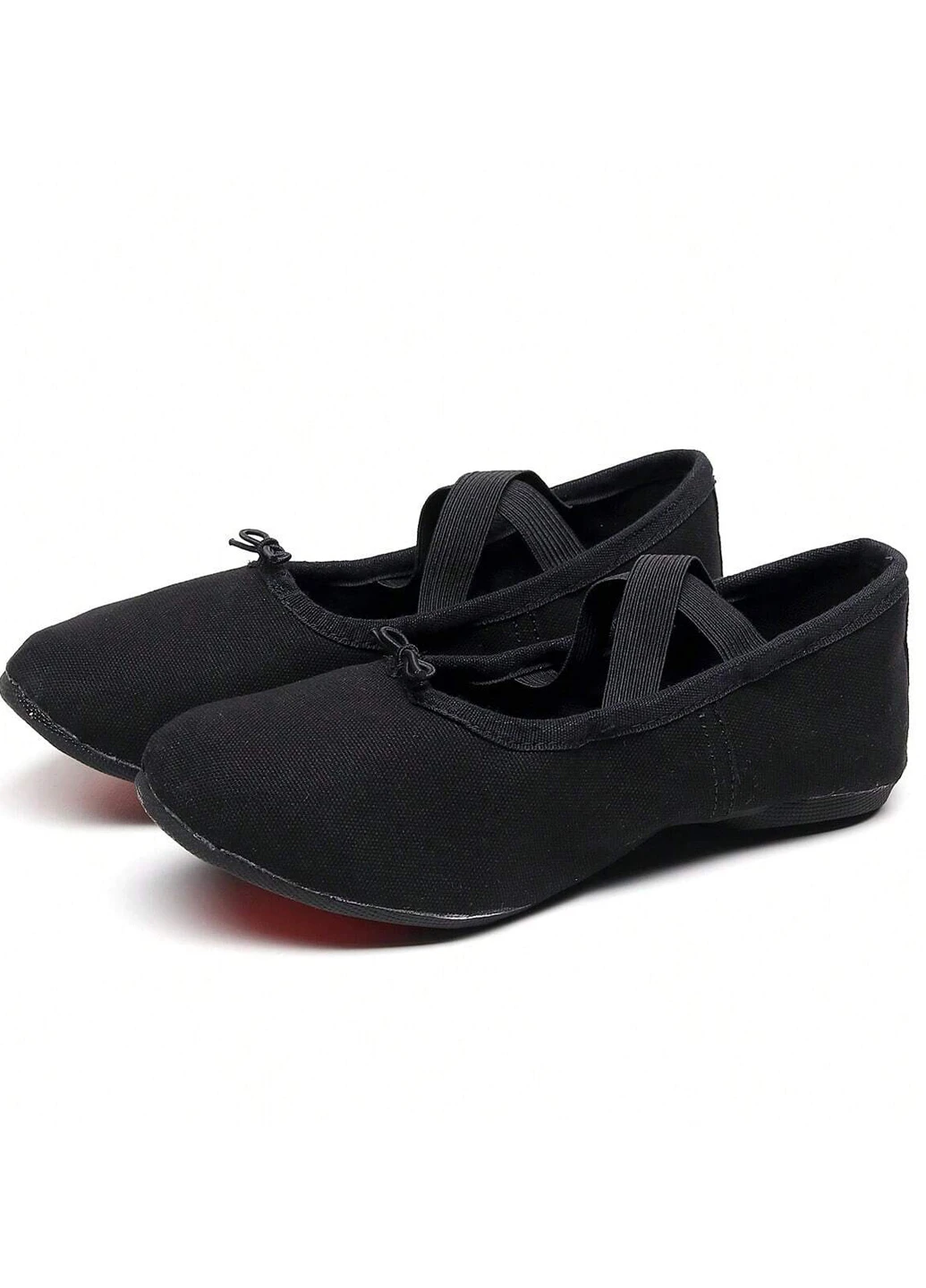 SHEIN Балетки чорний з текстиль, китай — всесезон (323262681)