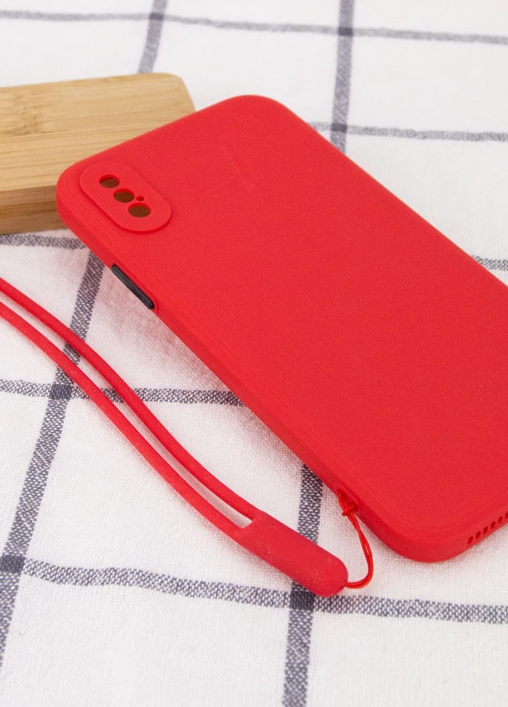 Чехол TPU Square Full Camera для Apple iPhone XS Max (6.5') Красный (is_00000042150_2) Epik (229728172)
