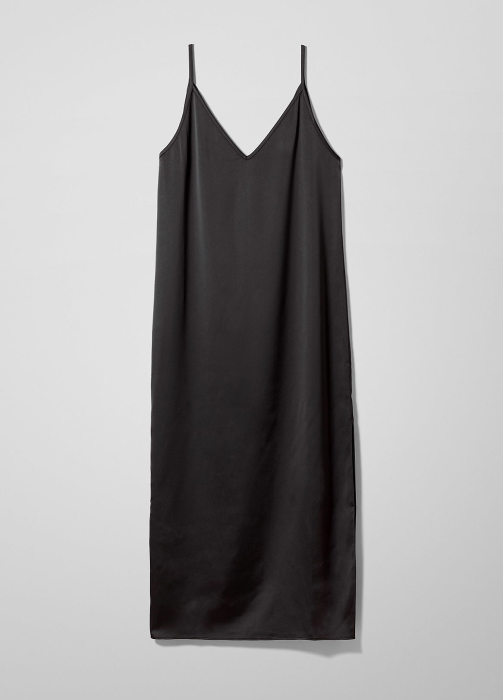 Чорна кежуал сукня сукня-комбінація Weekday однотонна