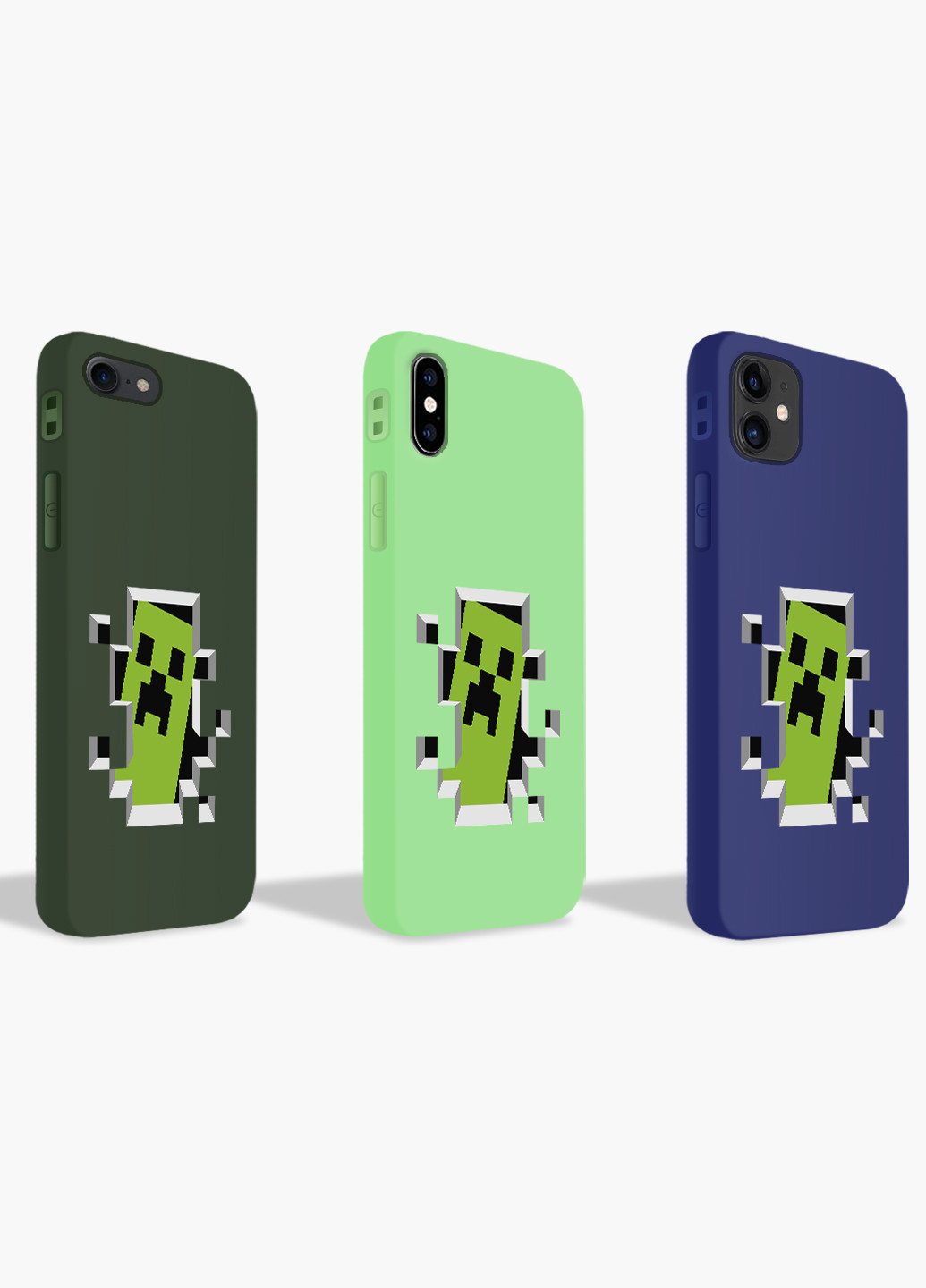 Чехол силиконовый Apple Iphone 8 plus Майнкрафт (Minecraft) (6154-1709) MobiPrint (219552291)