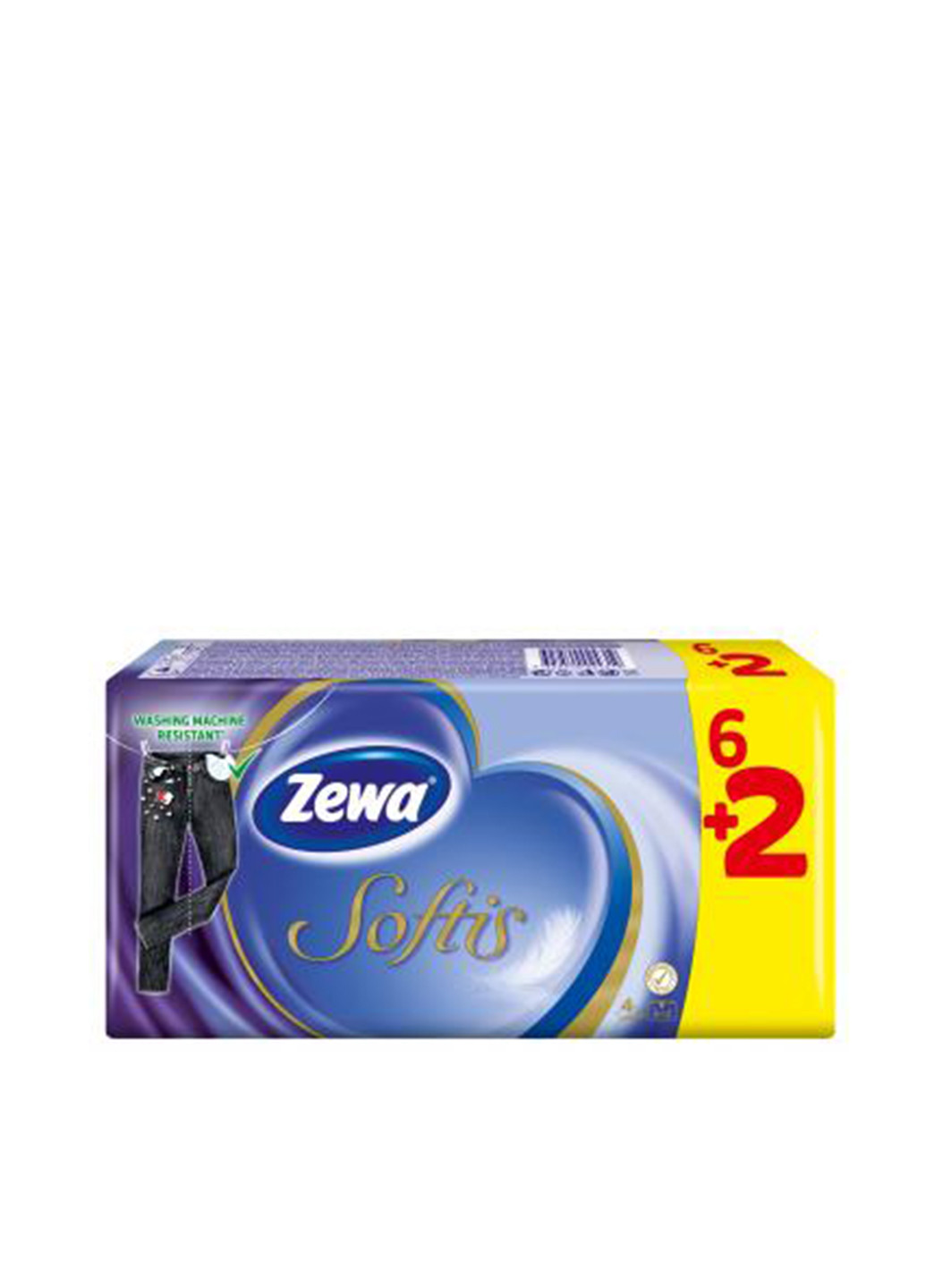 Бумажные платки Softis (8 уп.) Zewa (151347150)