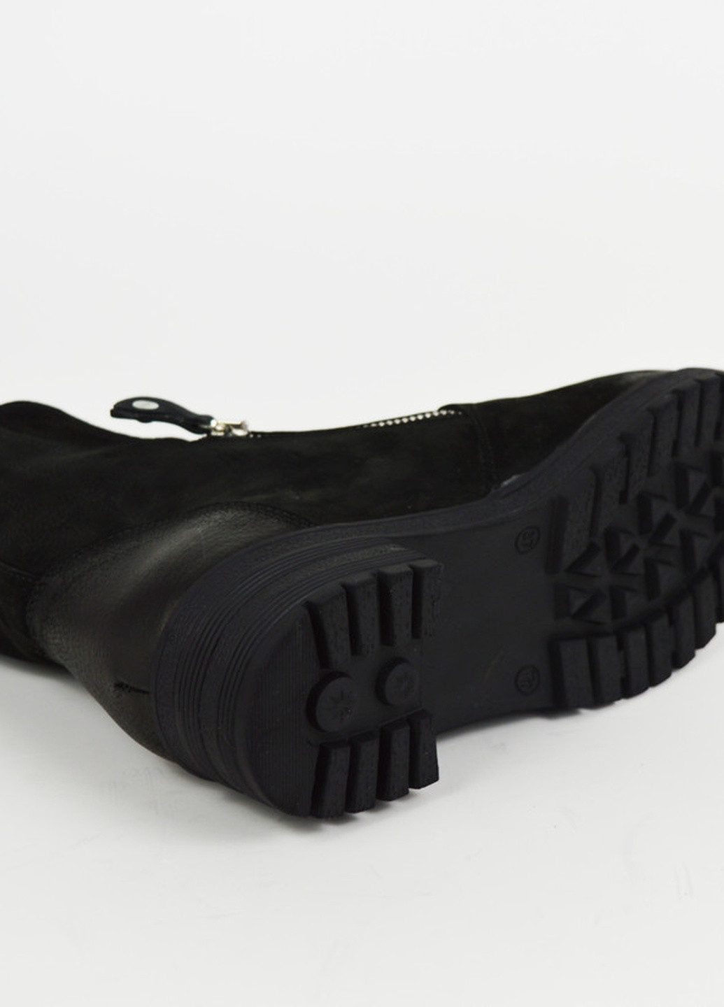 ботинки кожаные с брошью нубук Aquamarin из натурального нубука