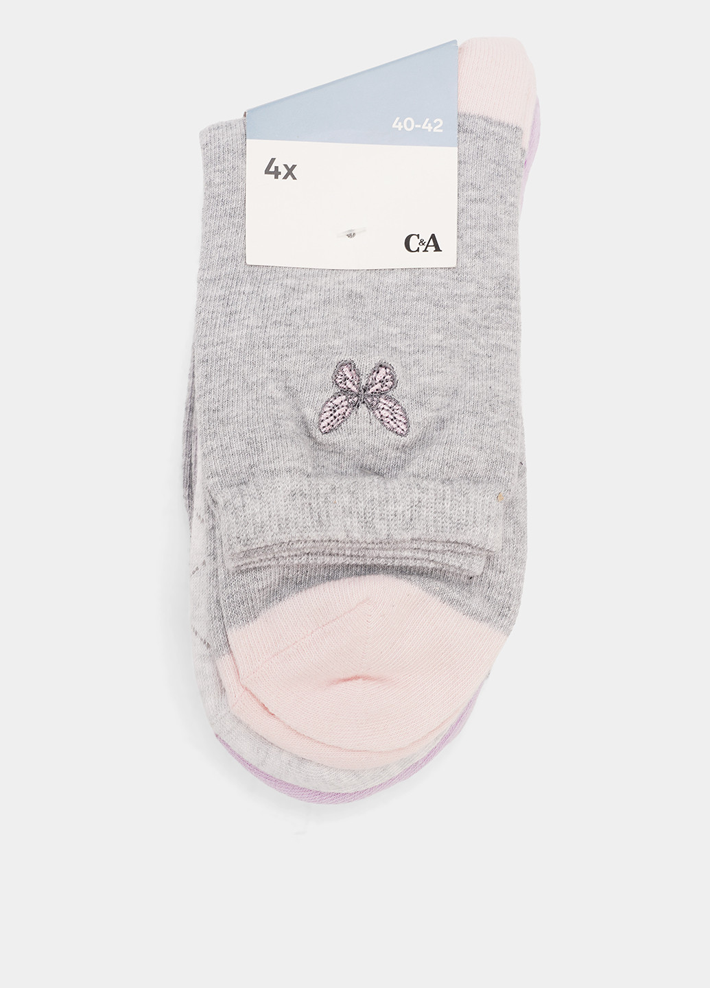 Комбіновані шкарпетки (4 пари) C&A метелики (334008469)