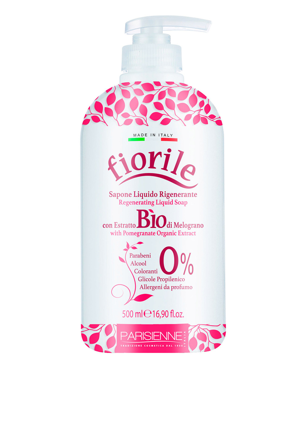 Крем-мыло для рук Fiorile Bio Pomegranate, 500 мл Parisienne Italia (202408216)