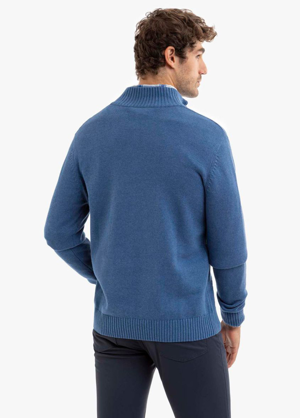 Синий демисезонный свитер U.S. Polo Assn.