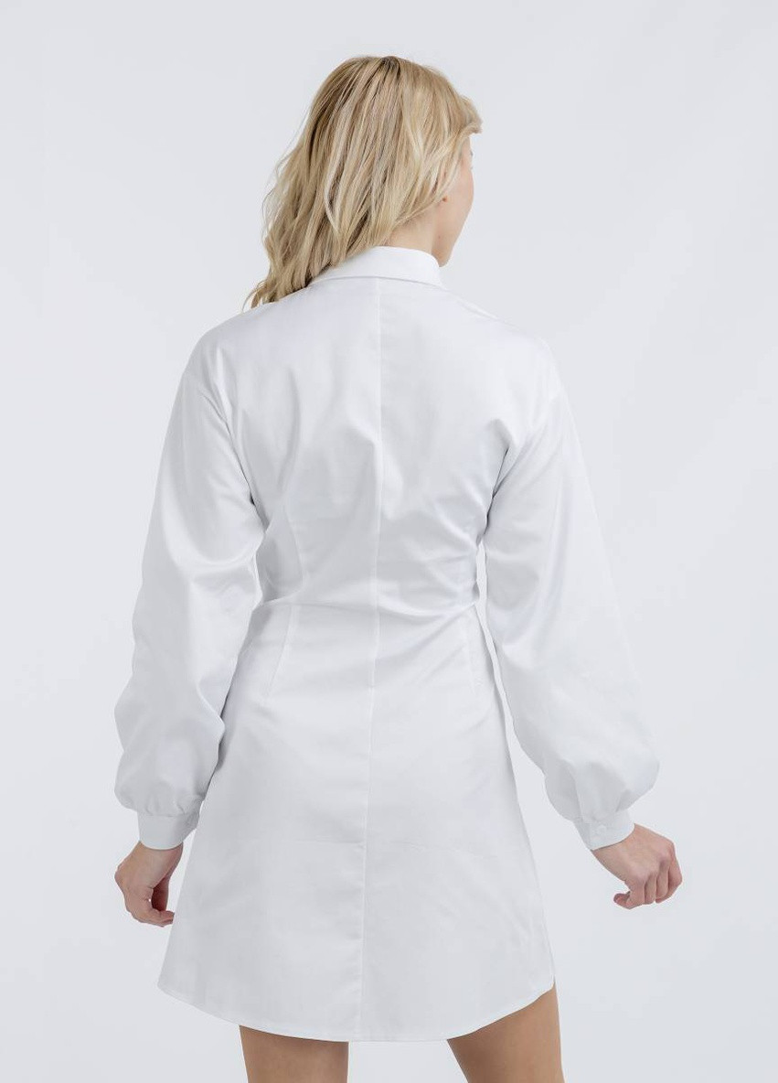 Белое кэжуал платье-рубашка romashka Ромашка однотонное