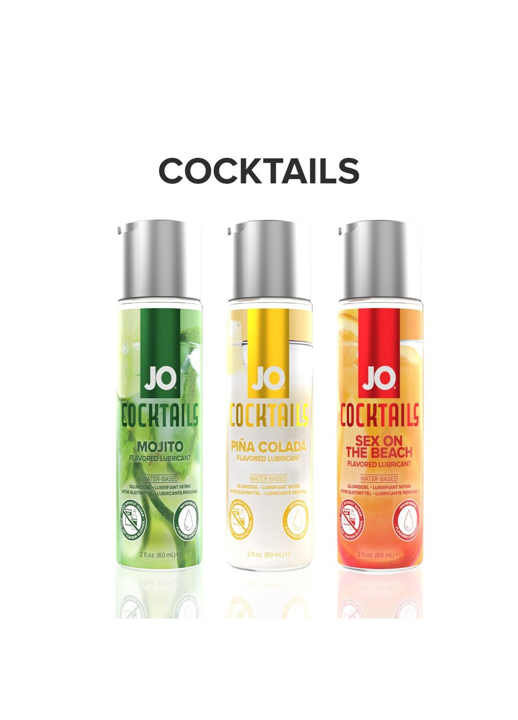 Лубрикант на водной основе Cocktails – Mojito без сахара, растительный глицерин (60 мл) System JO (254785304)