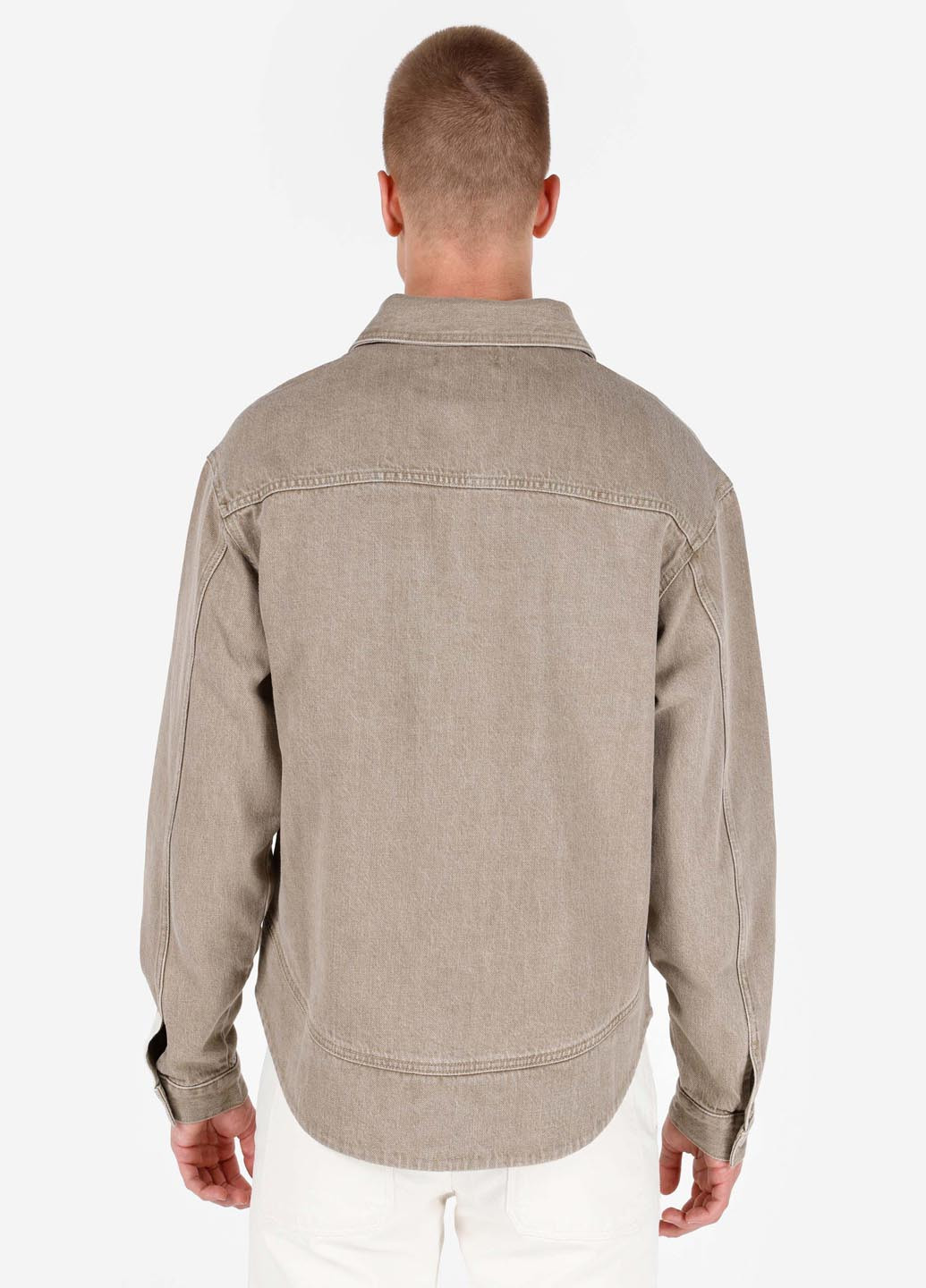 Песочная кэжуал рубашка меланж Colin's