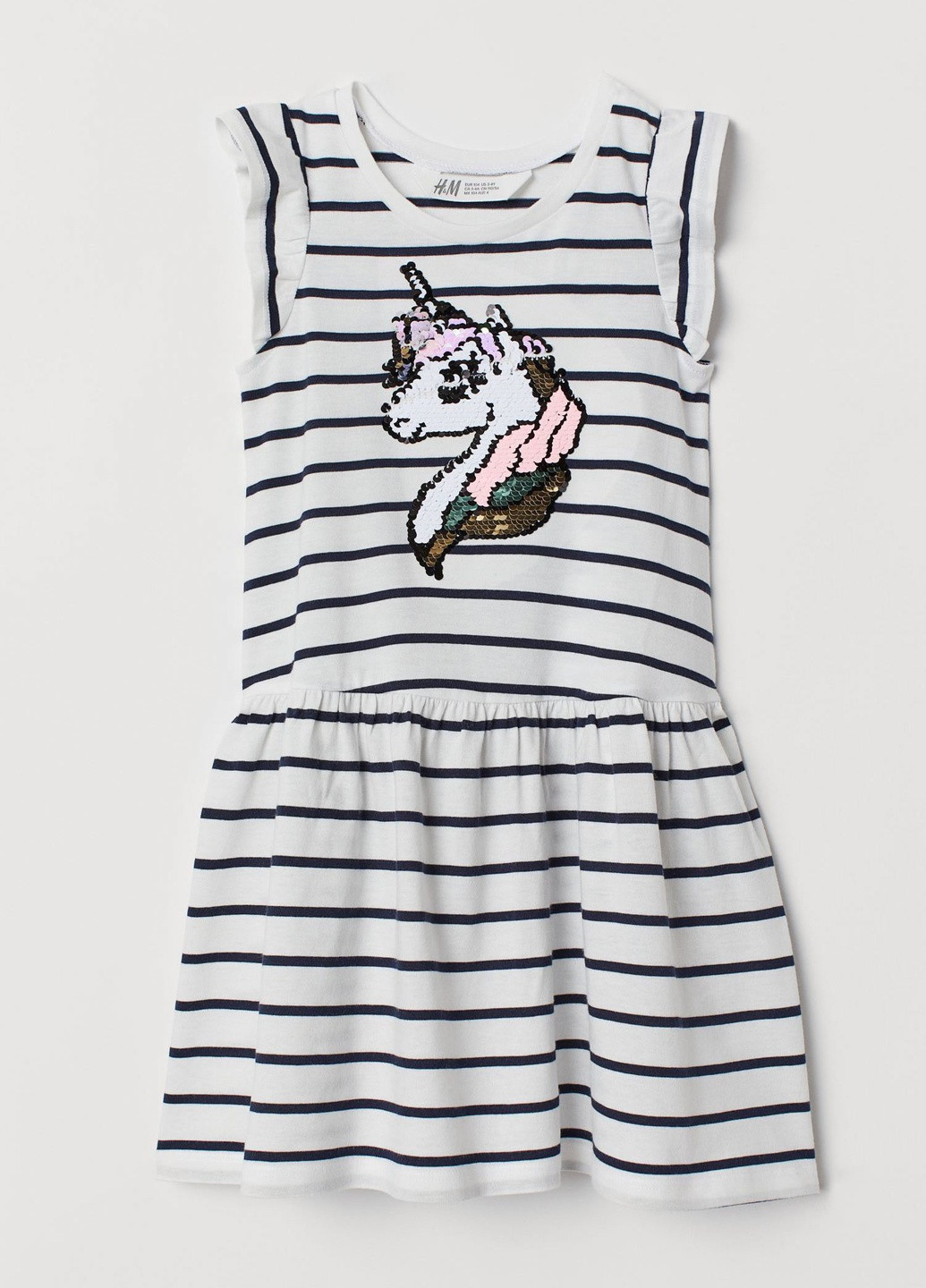 Біла літня сукня для дівчинки H&M (253108801)