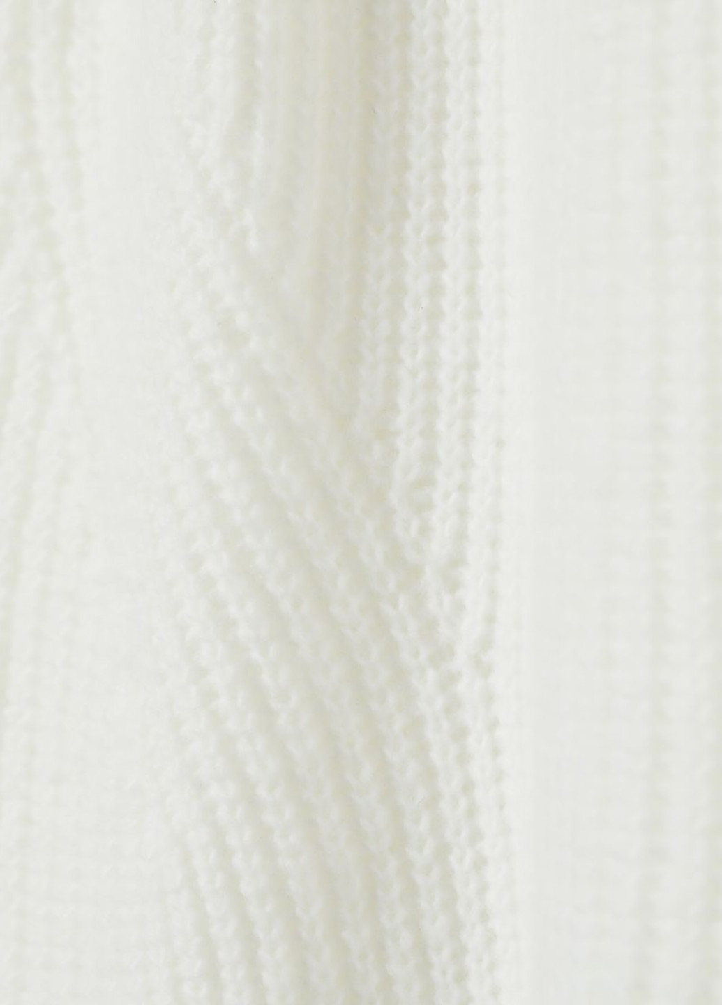 Молочное кэжуал платье платье-свитер H&M однотонное