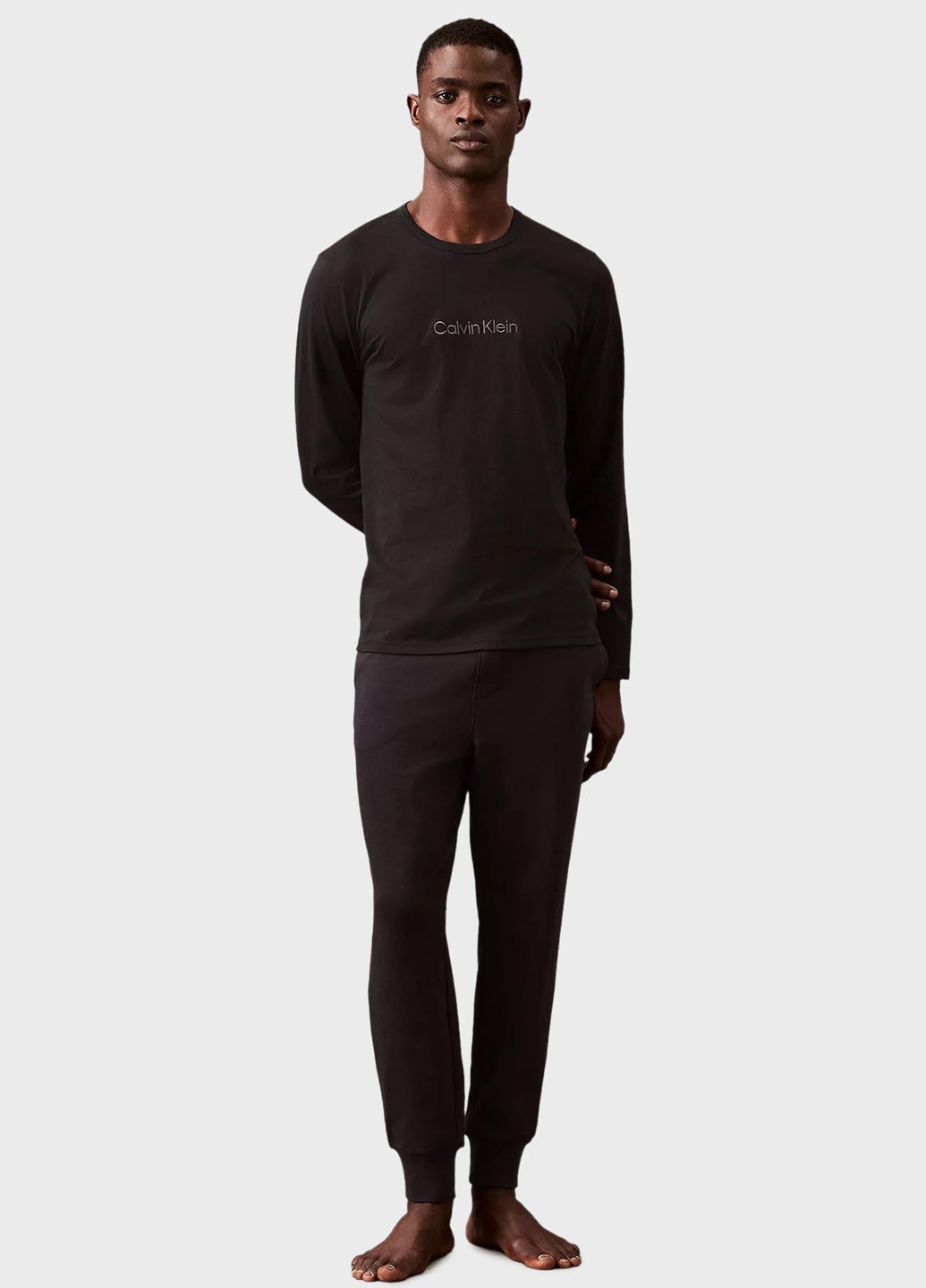 Темно-коричневые домашние демисезонные брюки Calvin Klein