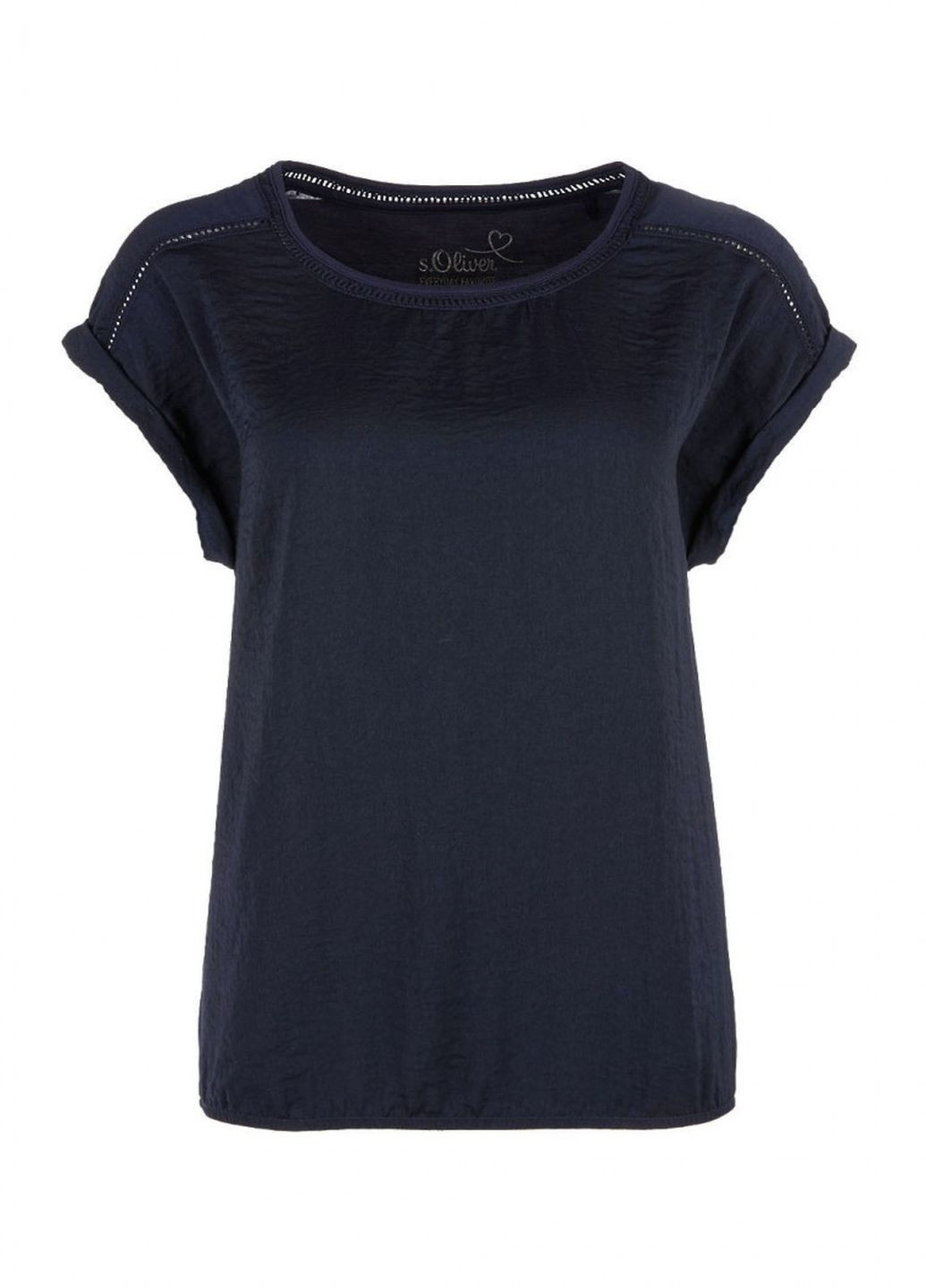 Темно-синяя летняя блуза S.Oliver