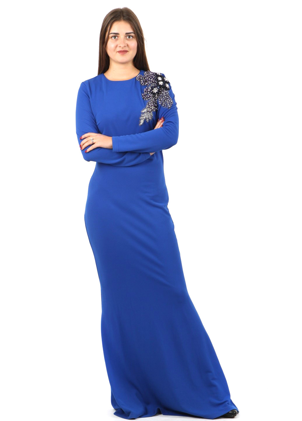Синя вечірня плаття, сукня Enna Levoni однотонна