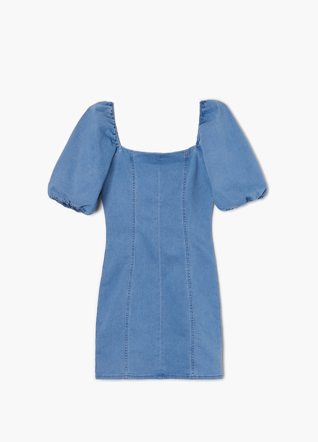 Темно-голубое джинсовое платье Cropp однотонное