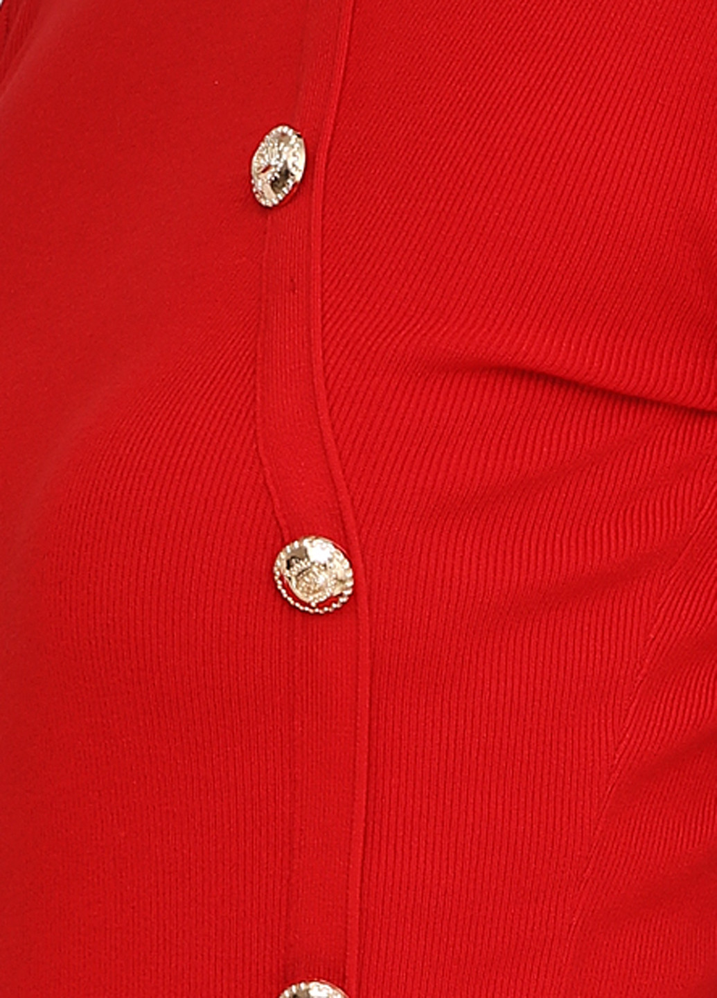 Красное кэжуал платье с длинным рукавом Yes Style однотонное