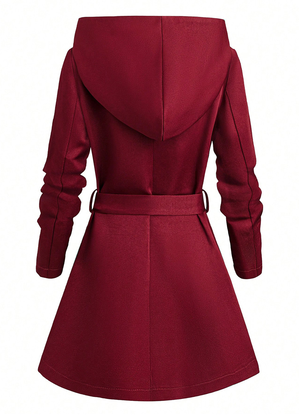 Темно-червоне демісезонне Пальто SHEIN