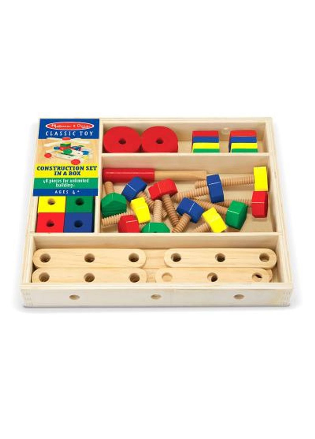 Развивающая игрушка Деревянный строительный конструктор (MD5151) Melissa&Doug (254076231)