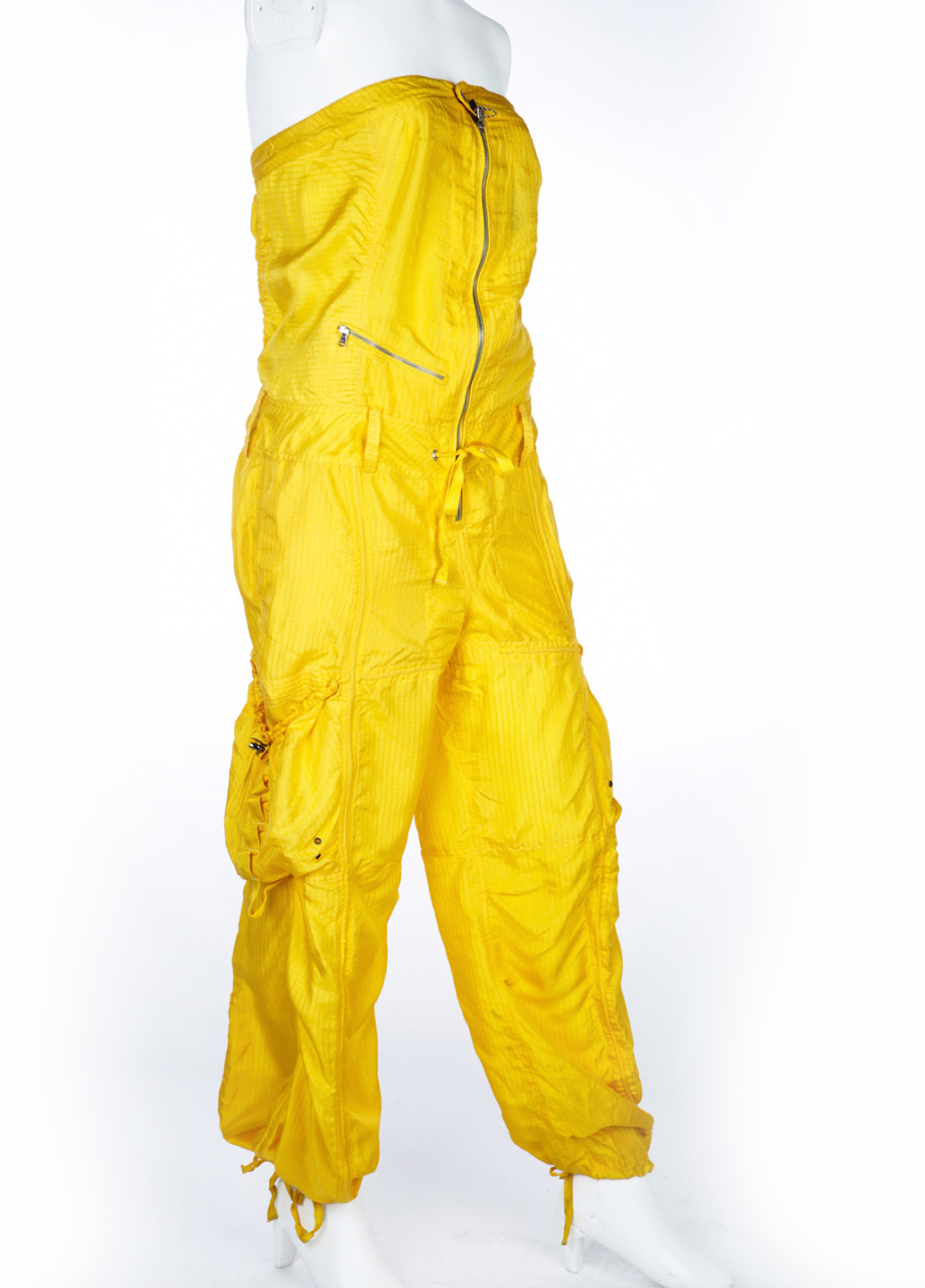 Комбинезон Ralph Lauren комбинезон-брюки однотонный жёлтый кэжуал полиэстер