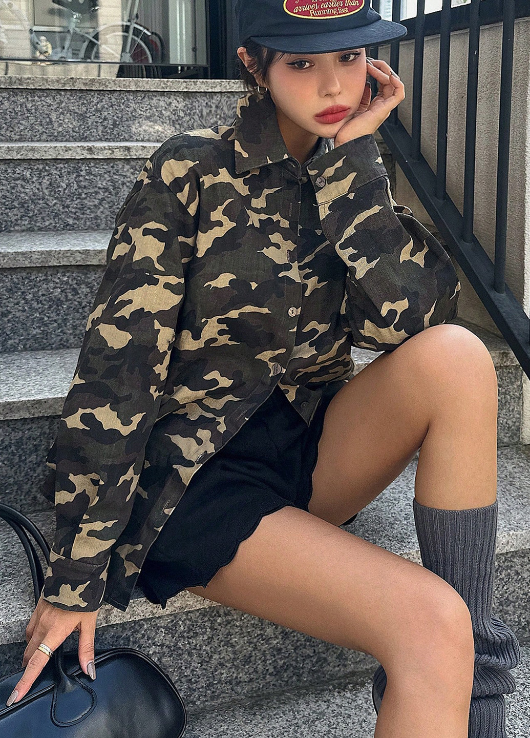 Зелена демісезонна куртка SHEIN