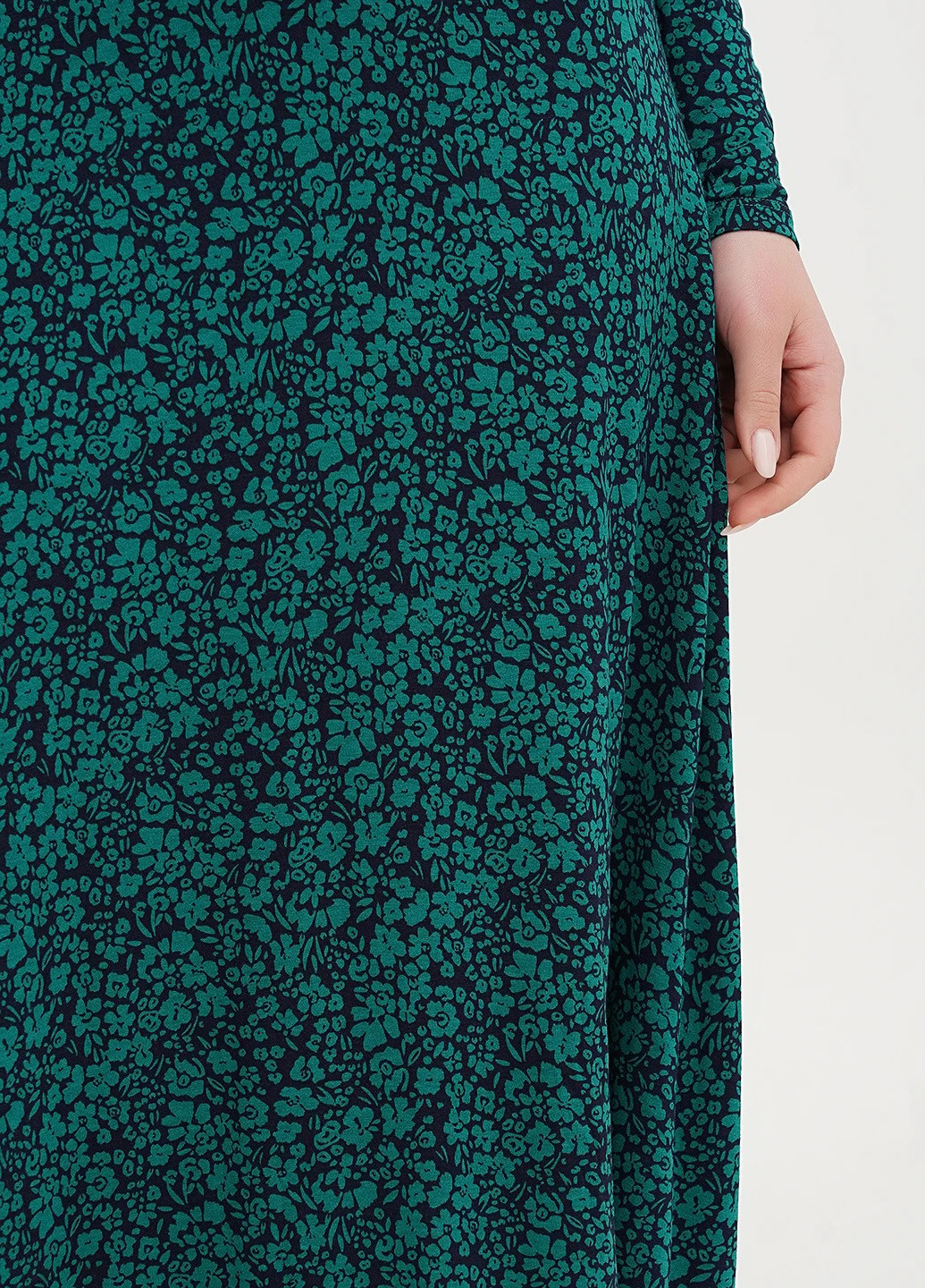 Зелена кежуал сукня кльош, силуетна Boden з квітковим принтом