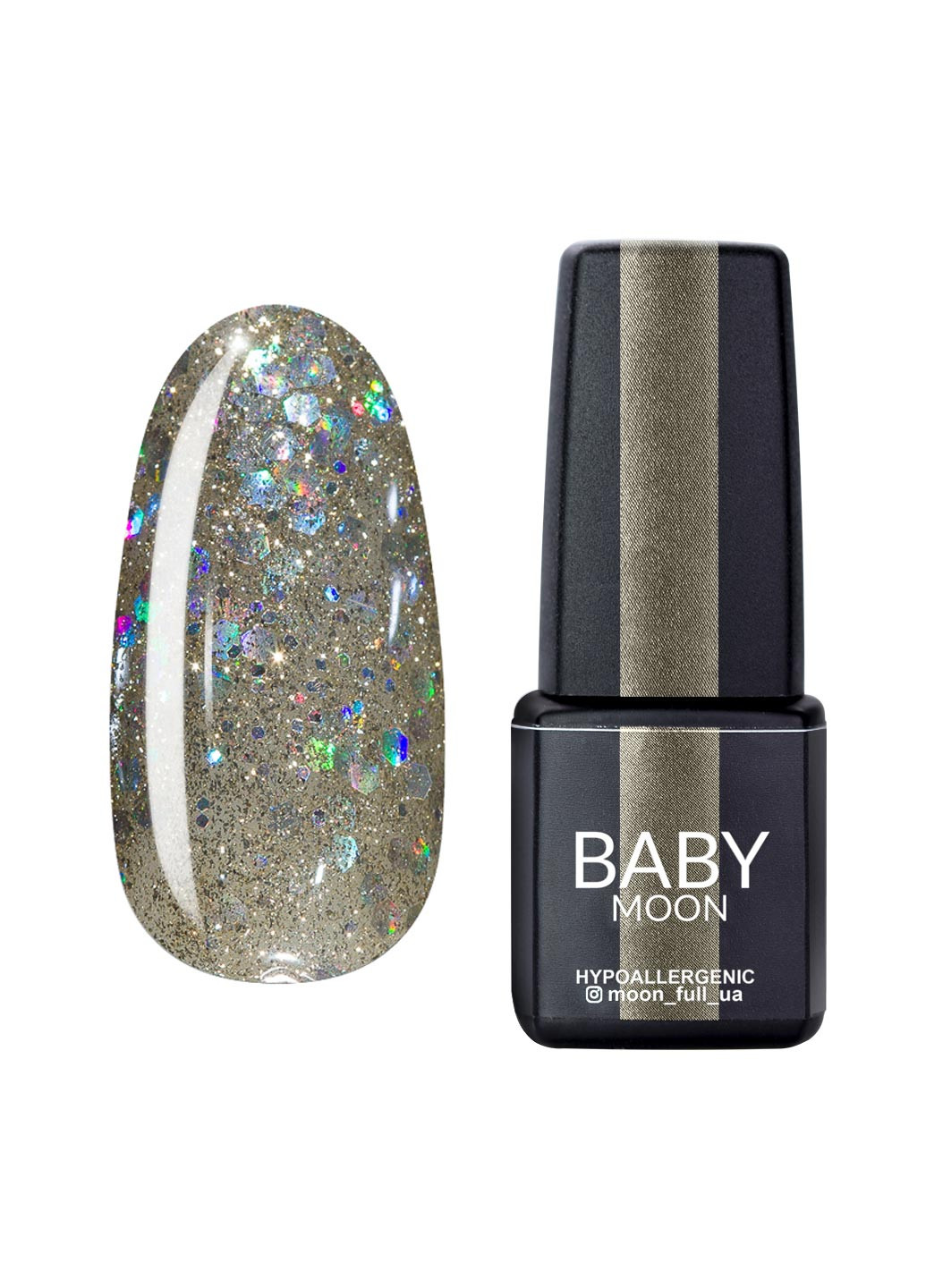 Гель лак BABY Dance Diamond Gel polish, 6 мл №017 серебристо-жемчужный шиммерный Moon (251417444)