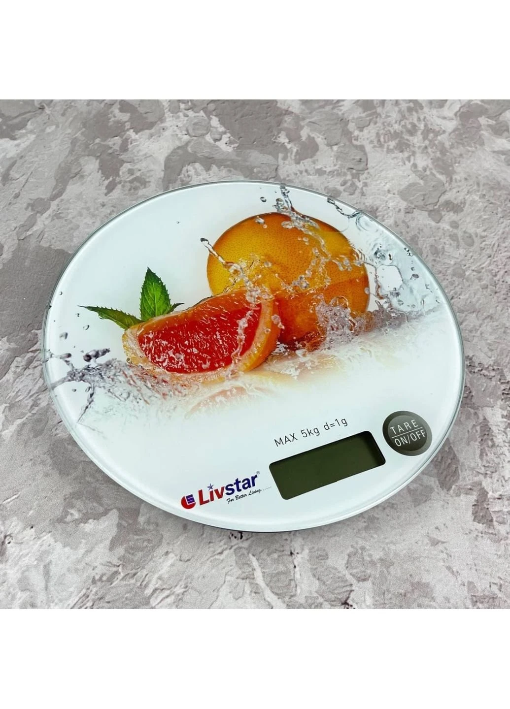 Ваги кухонні Апельсин LSU-5008-Orange 5 кг Livstar (253614817)