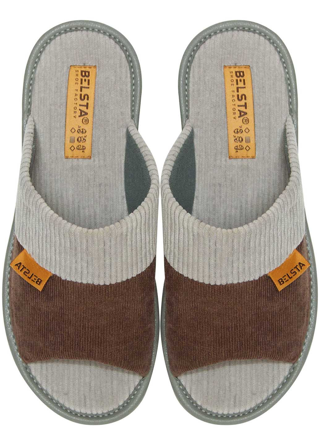 Коричневые тапочки Белста