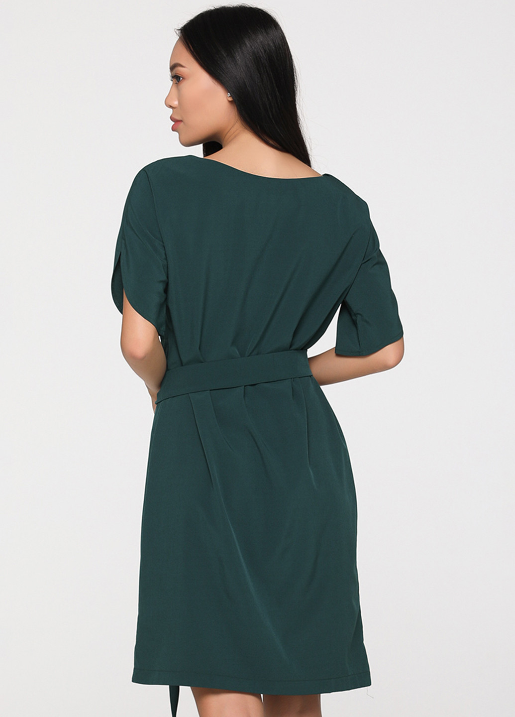 Зеленое кэжуал платье Brunello de Neri однотонное