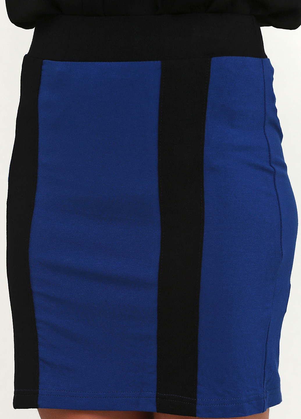 Темно-синяя кэжуал однотонная юбка Even & Odd