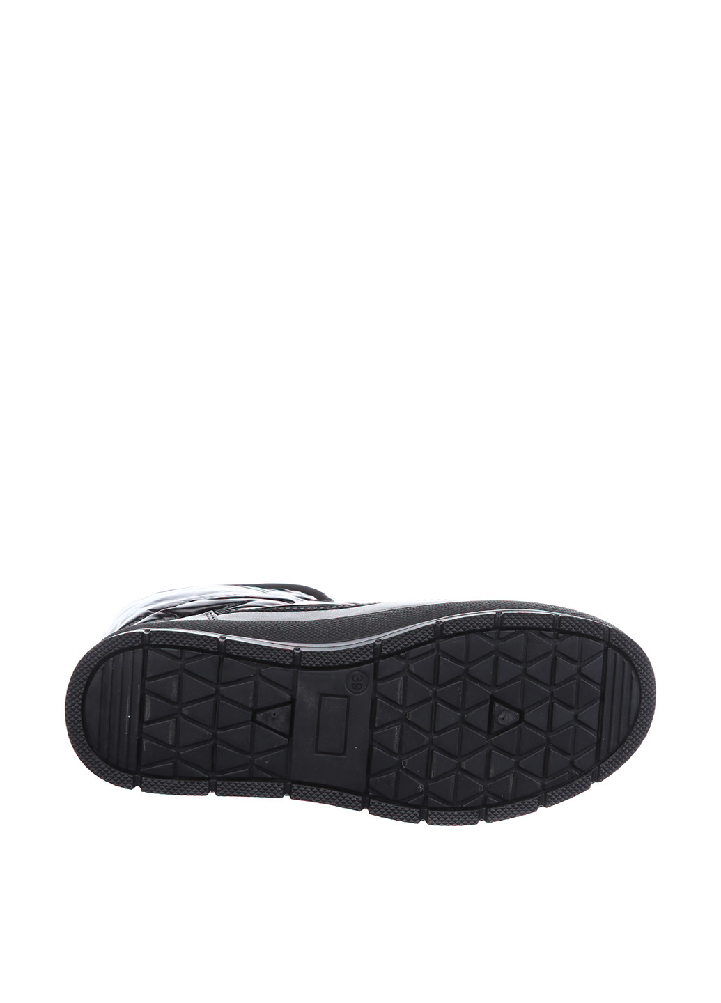Черные дутики Horoso со шнурками с заклепками