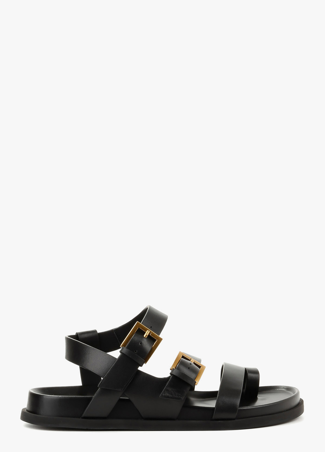 Черные босоножки Le'BERDES с ремешком с пряжкой