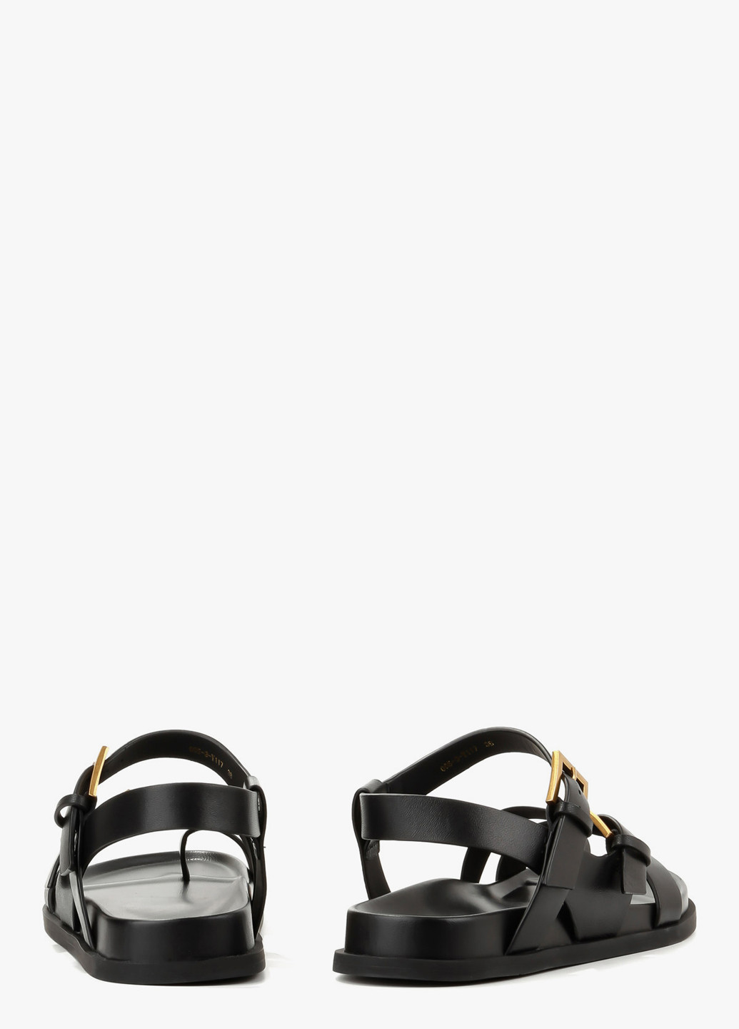 Черные босоножки Le'BERDES с ремешком с пряжкой