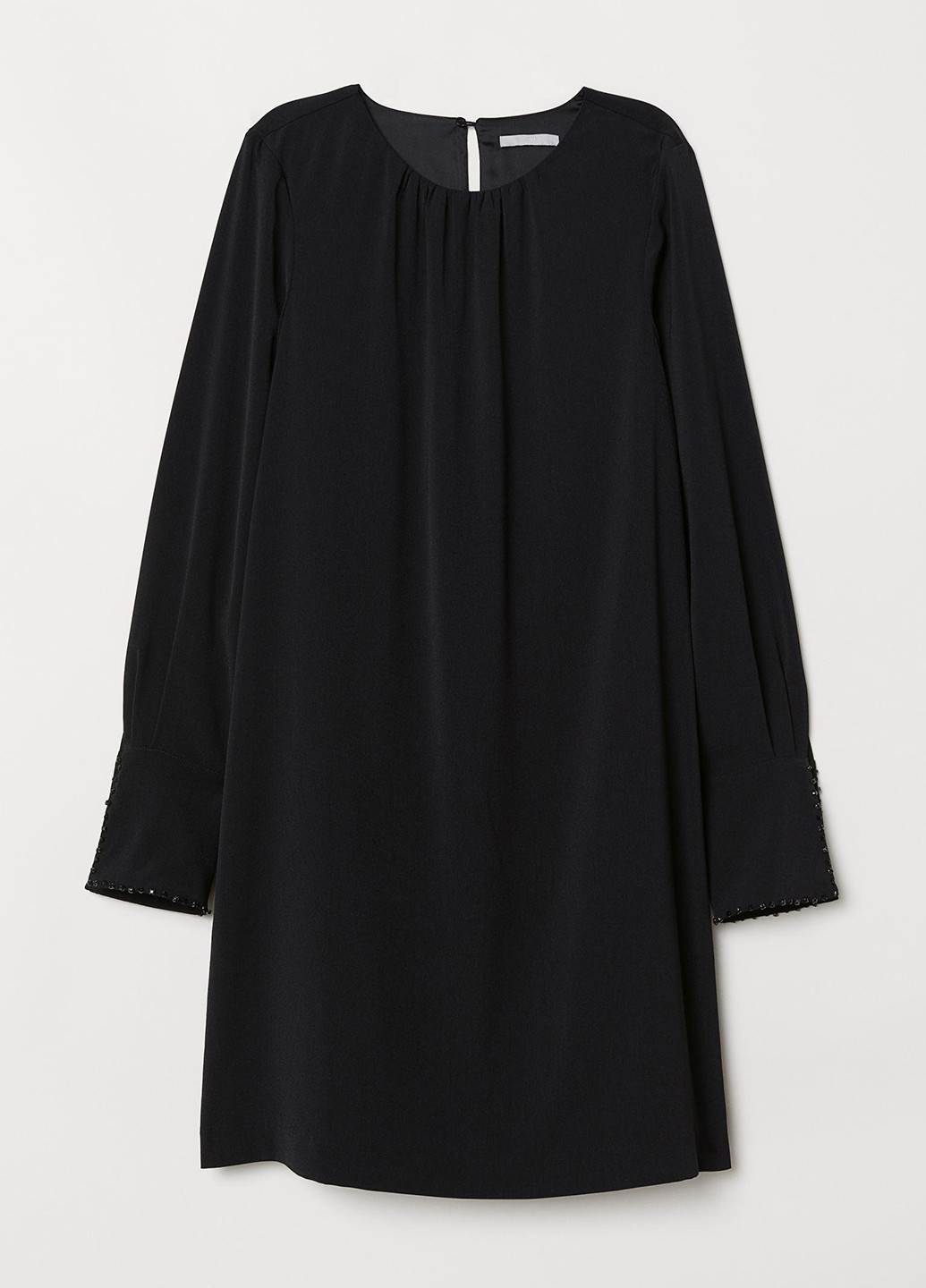 Черное кэжуал сукня а-силуэт H&M однотонное