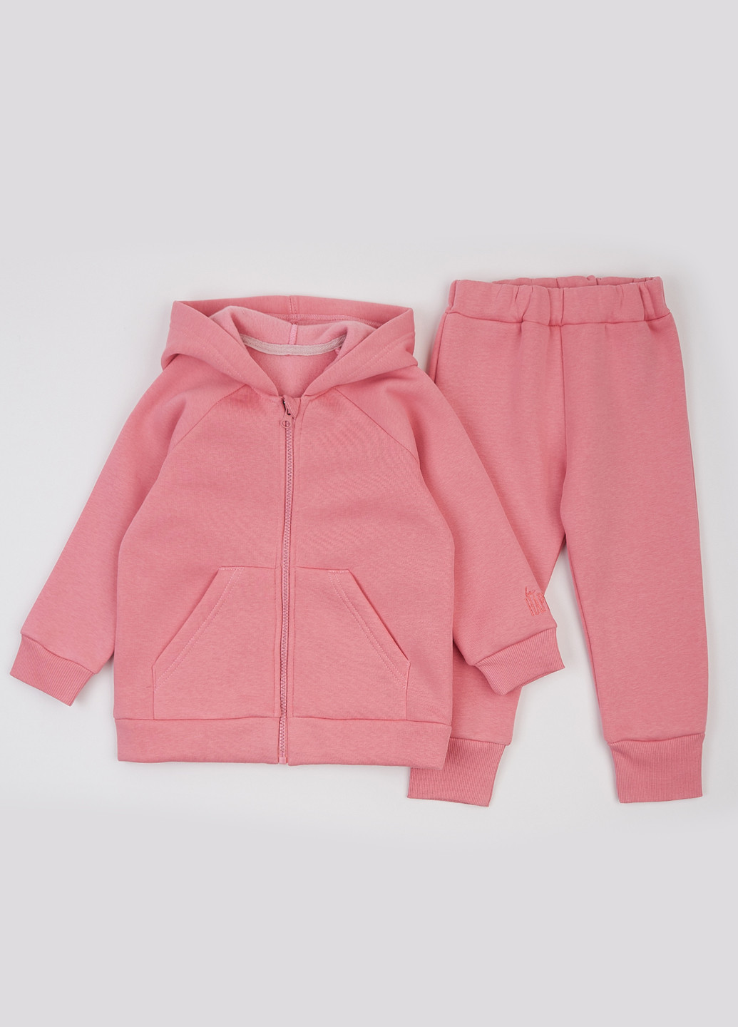 Рожевий демісезонний костюм (толстовка, штани) брючний Ляля