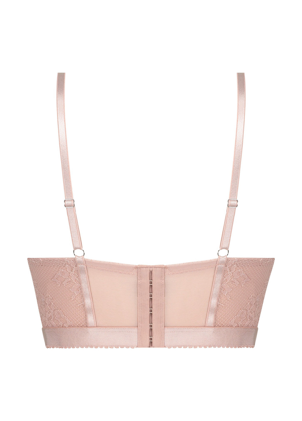 Пудровый топ бюстгальтер Hunkemoller с косточками полиамид