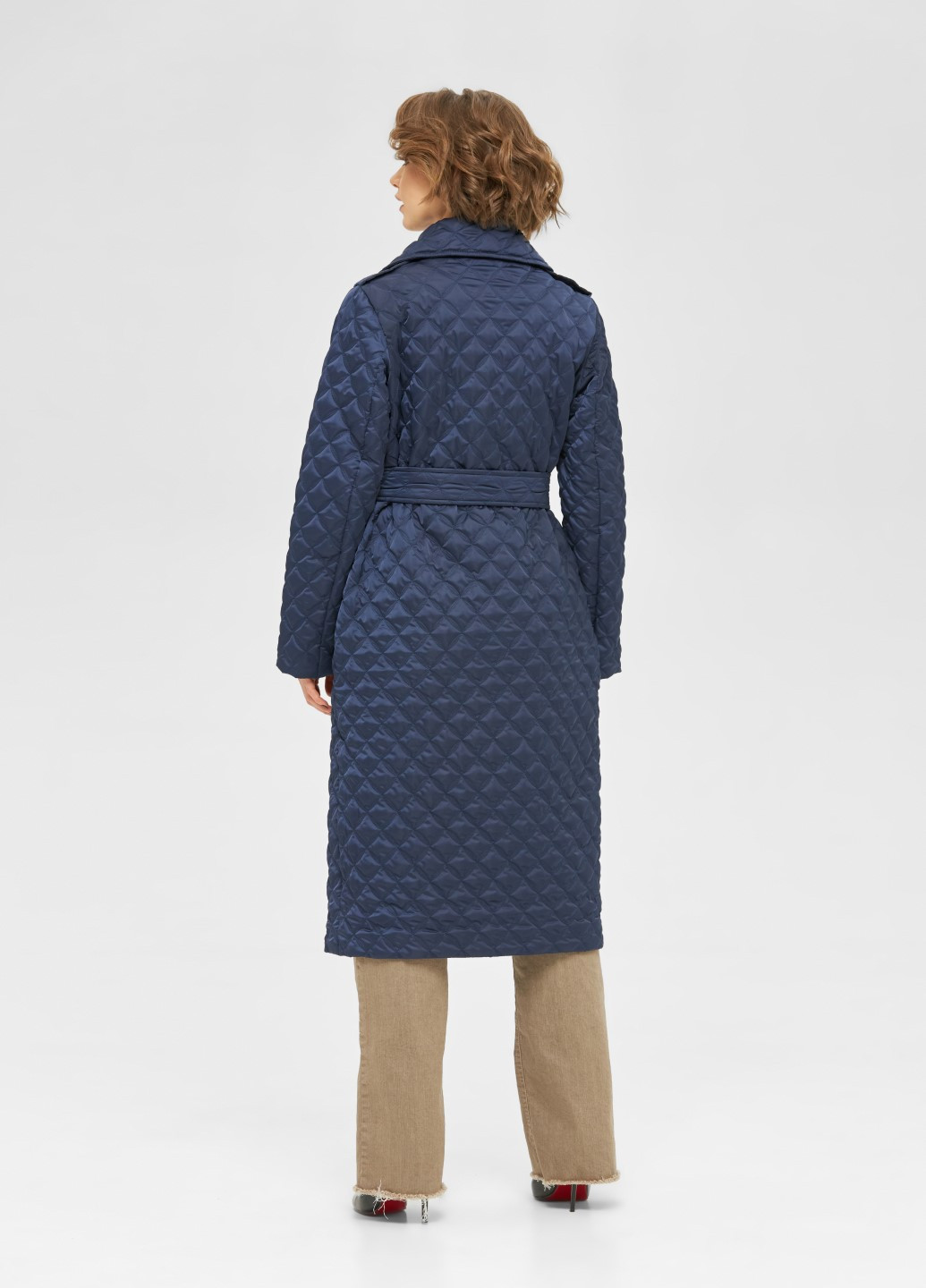 Синее демисезонное Пальто MN