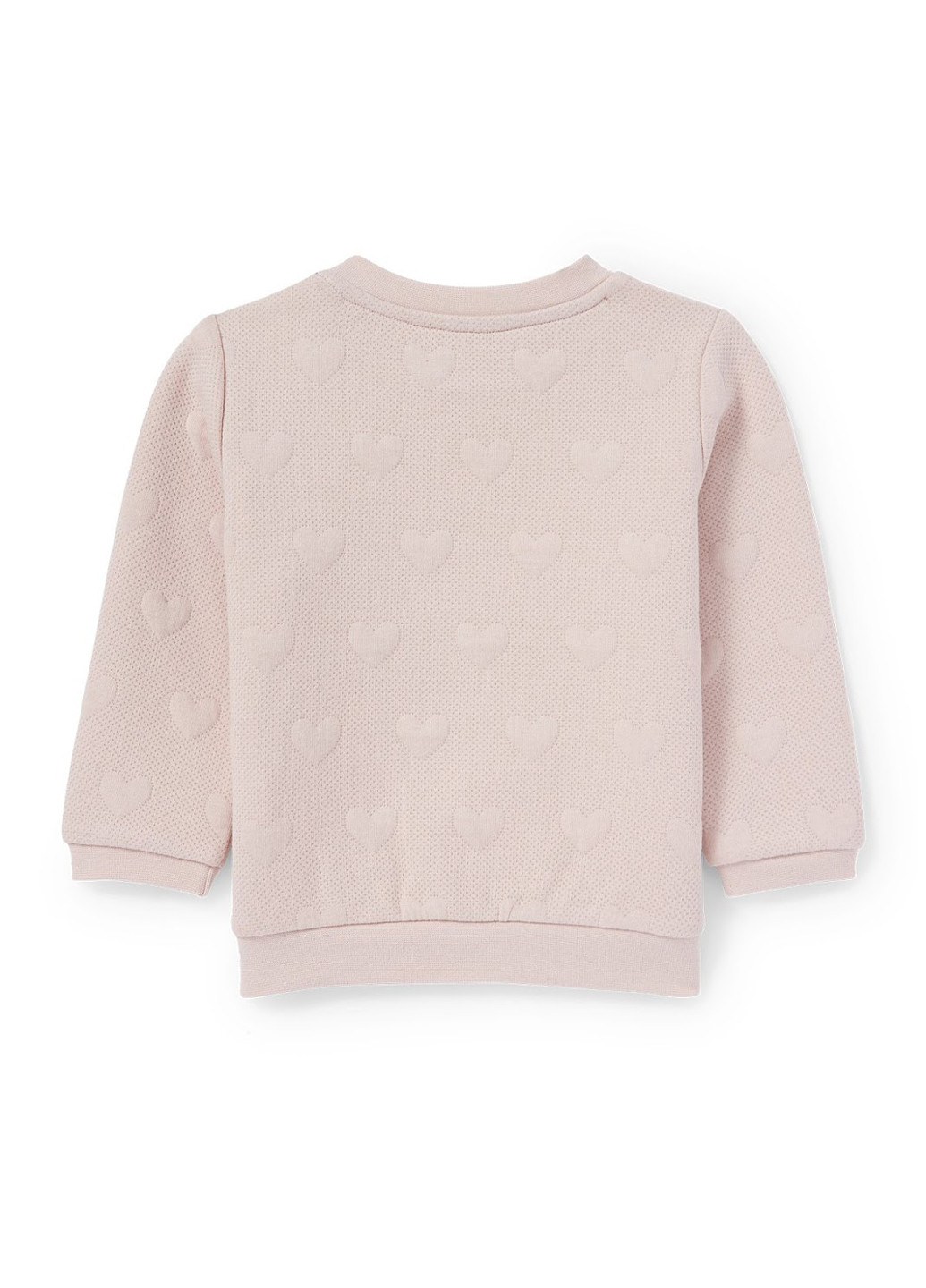 C&A світшот однотонний пудровий кежуал бавовна