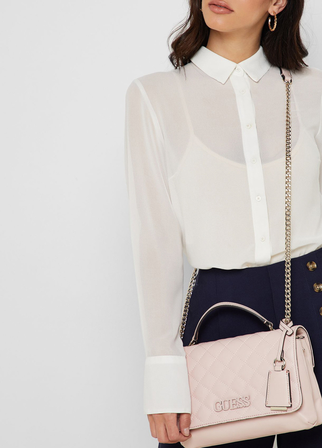 Сумка ELLIANA Flap Over 73 Пудра Guess (317419586)